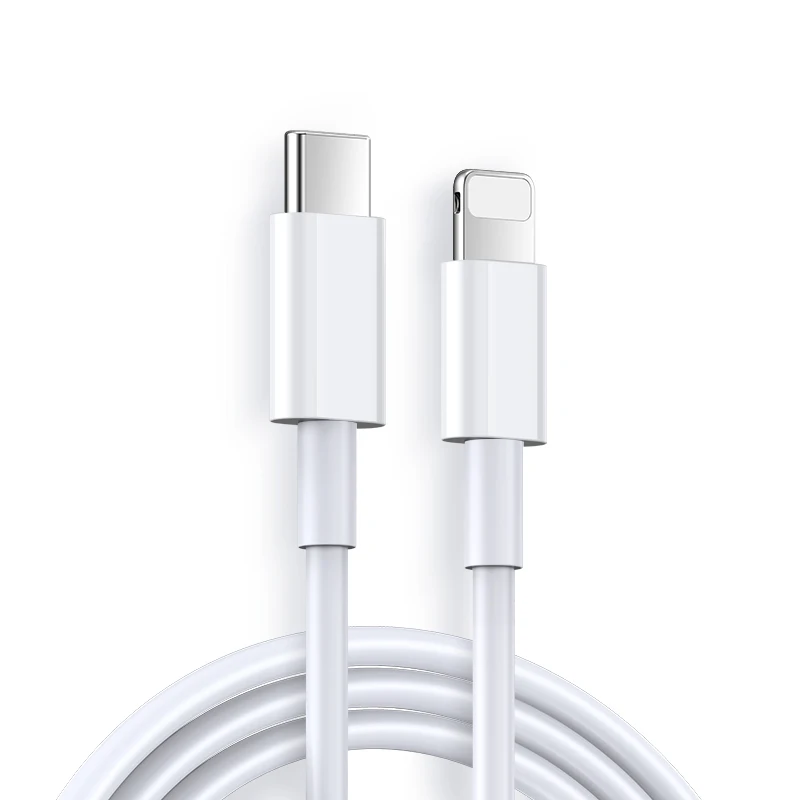 

Type-c PD18w charger for iphone charger cable usb c fast charging cable type c usb wall charger usb data, White
