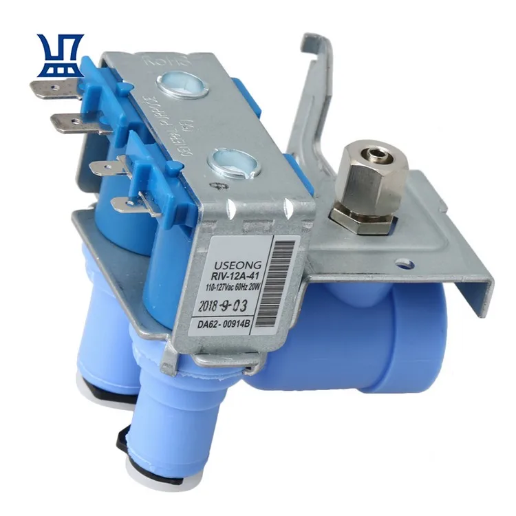 

BQLZR Free Shipping 20W AC110-127V Refrigerator Water Inlet Valve Replacement for Samsung, Blue & silver