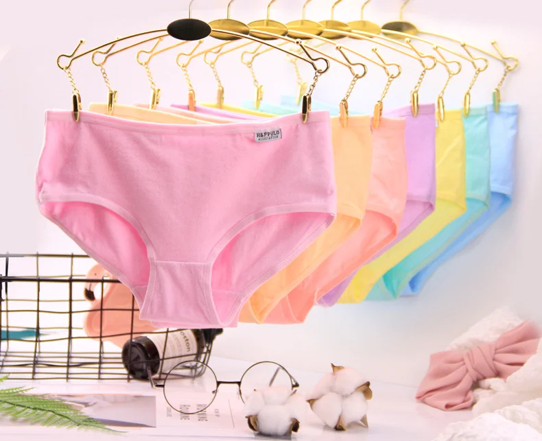 

Wholesale Cotton Panties Stock Women Breathable panties, White,yellow,aqua,aquamarine,pink,coral,camel,orchid,blue