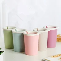 

Hot Sale Reusable Eco-Friendly Reusable 300ML 500ML Double Wall Biodegradable Wheat Straw Cup