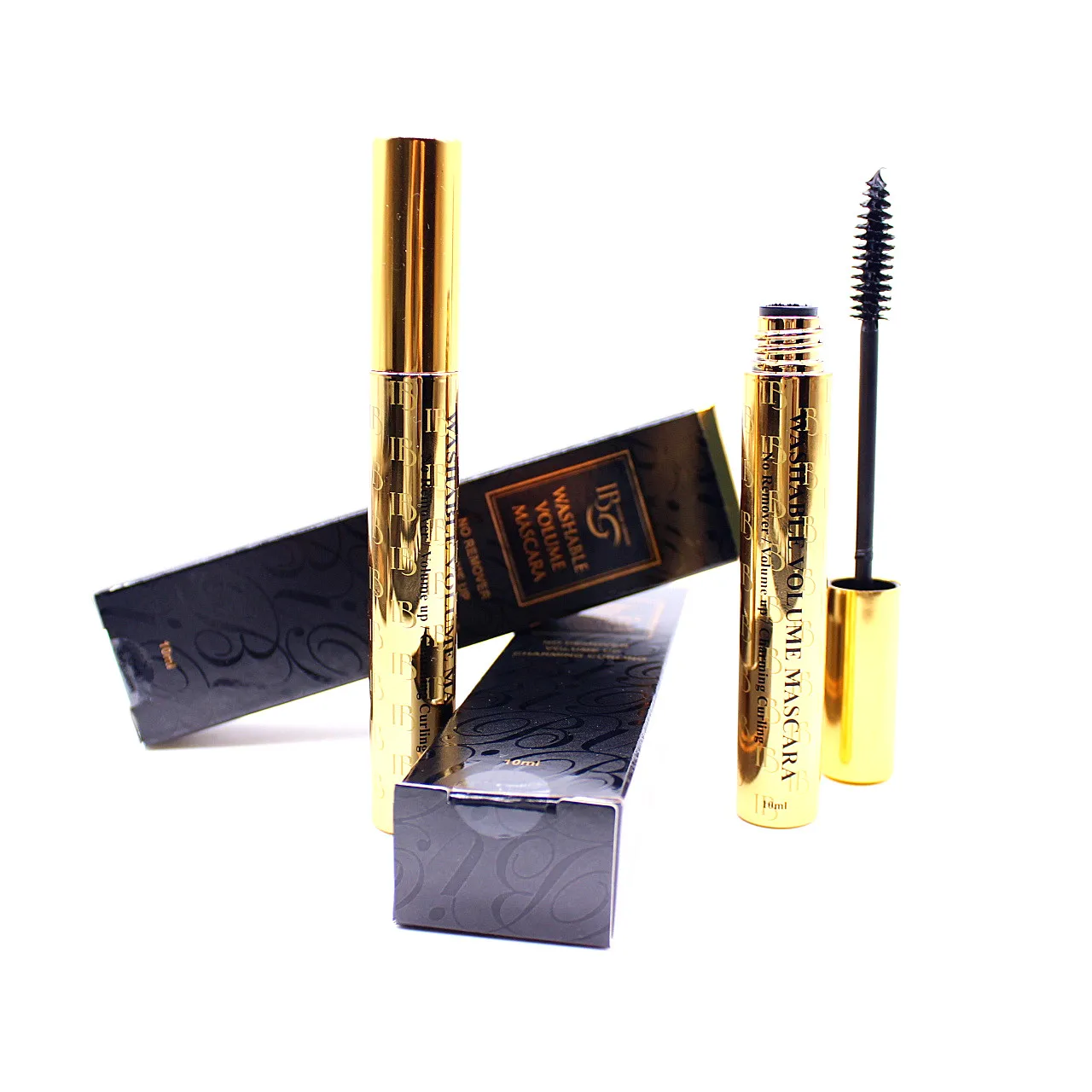 

IB WASHABLE VOLUME MASCARA mannequin Eyelash raincoat eyelash vendor customized boxes, Black
