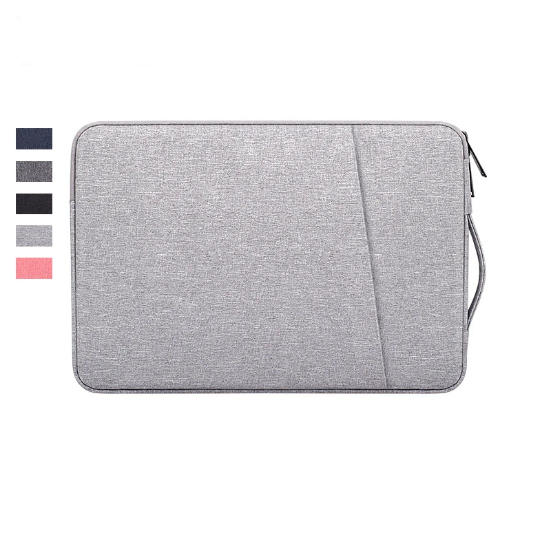 

OEM Waterproof Polyester Laptop Sleeve Bag Laptoptasche Bolsa Para Laptop For Macbook Dell HP with Handle, Black, navy, pink, grey, dark grey