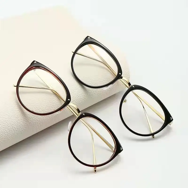 

2021 Newest Retro Round Glasses River Wholesale Prescription Of Spectacles Eyeglasses 2021 Women Fashionable Optical Glasses, 5colors