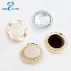 Fancy Rhinestone Flower ABS Plastic Button