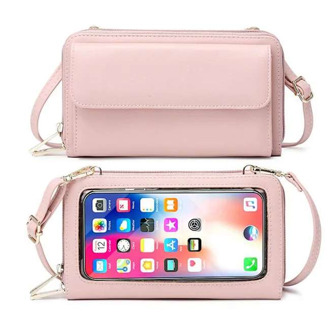 

New High Quality Phone Pocket Designer Women Shoulder Bags PU Leather Ladies Small Crossbody Bags Female Clutch Wallet