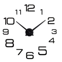 

largest size modern 3d mirror diy wall stickers clock for home decor