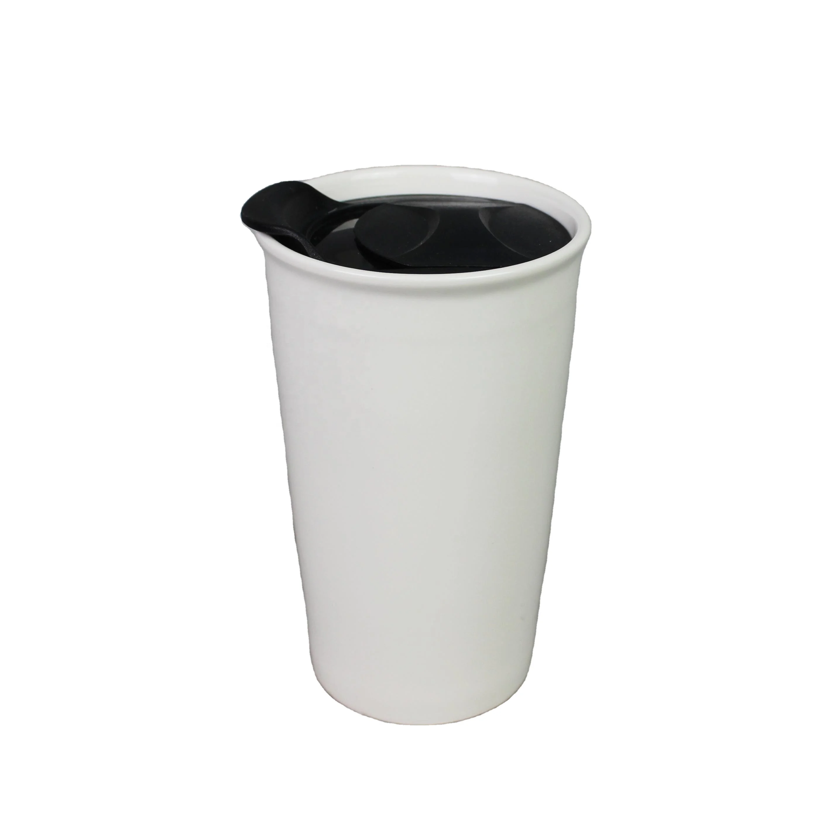 

Ceramic Double Wall 16oz "COFFEE" Travel Mug, Customized