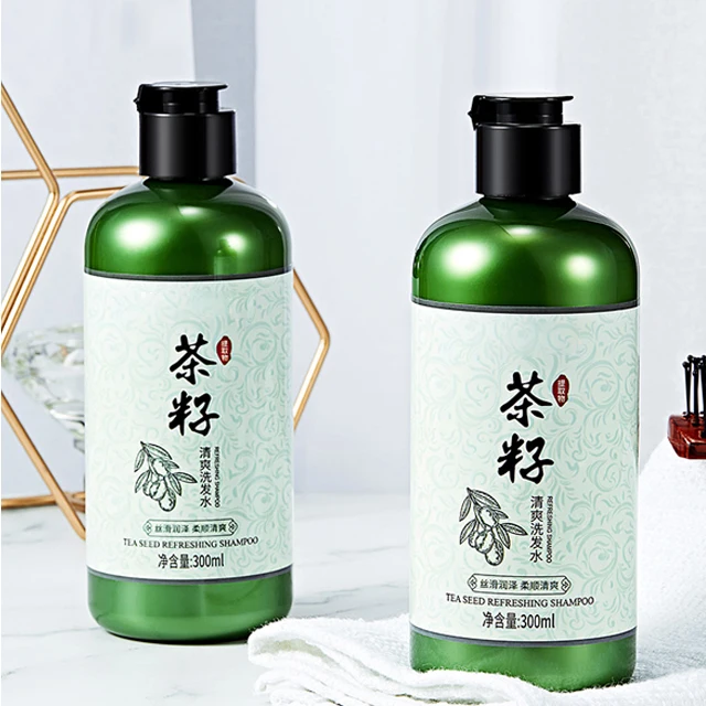 

shampoo small bottle dry hair China Camellia nut oil essential deep nourishing 300ml Custom Logo Sulphate Free Paraben Free