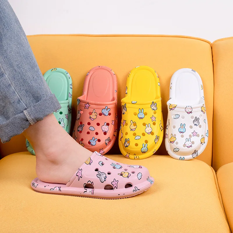 

2022 Summer Non-Slip Soft House Shower Bathroom Lightweight EVA Slides Slippers for Women