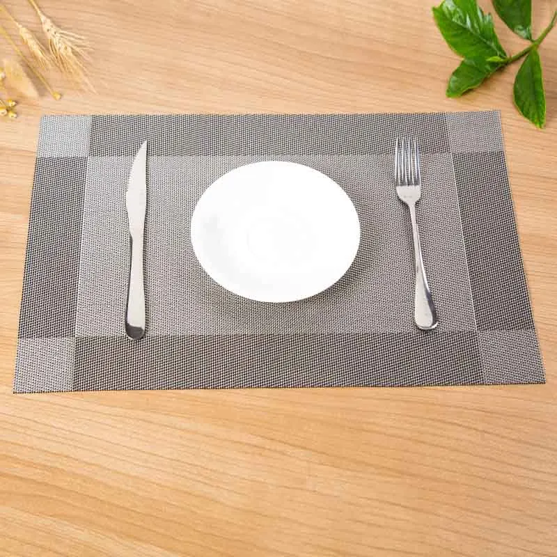 

Hard Rectangular Placemats Sublimation 2020 Plastic Dining Table PVC Placemat, As picture show, and do customer's design