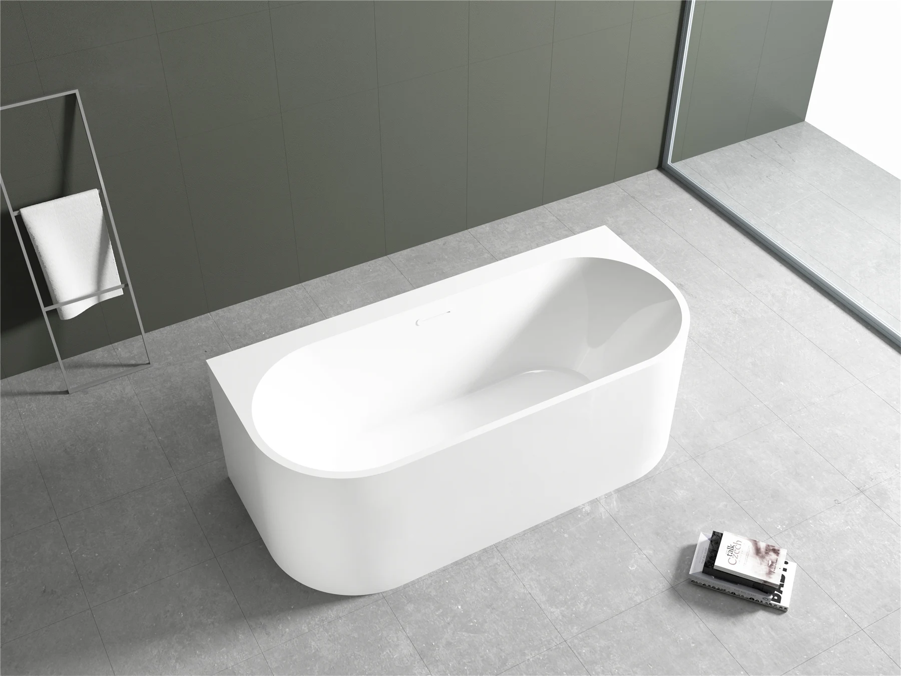 Freestanding Acrylic Modern Bathtub Modern Stone Bath Tub Custom