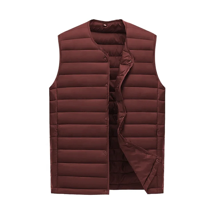 

factory direct winter underwear men waistcoat puffer Men's slim gym padding vest top, Customized color