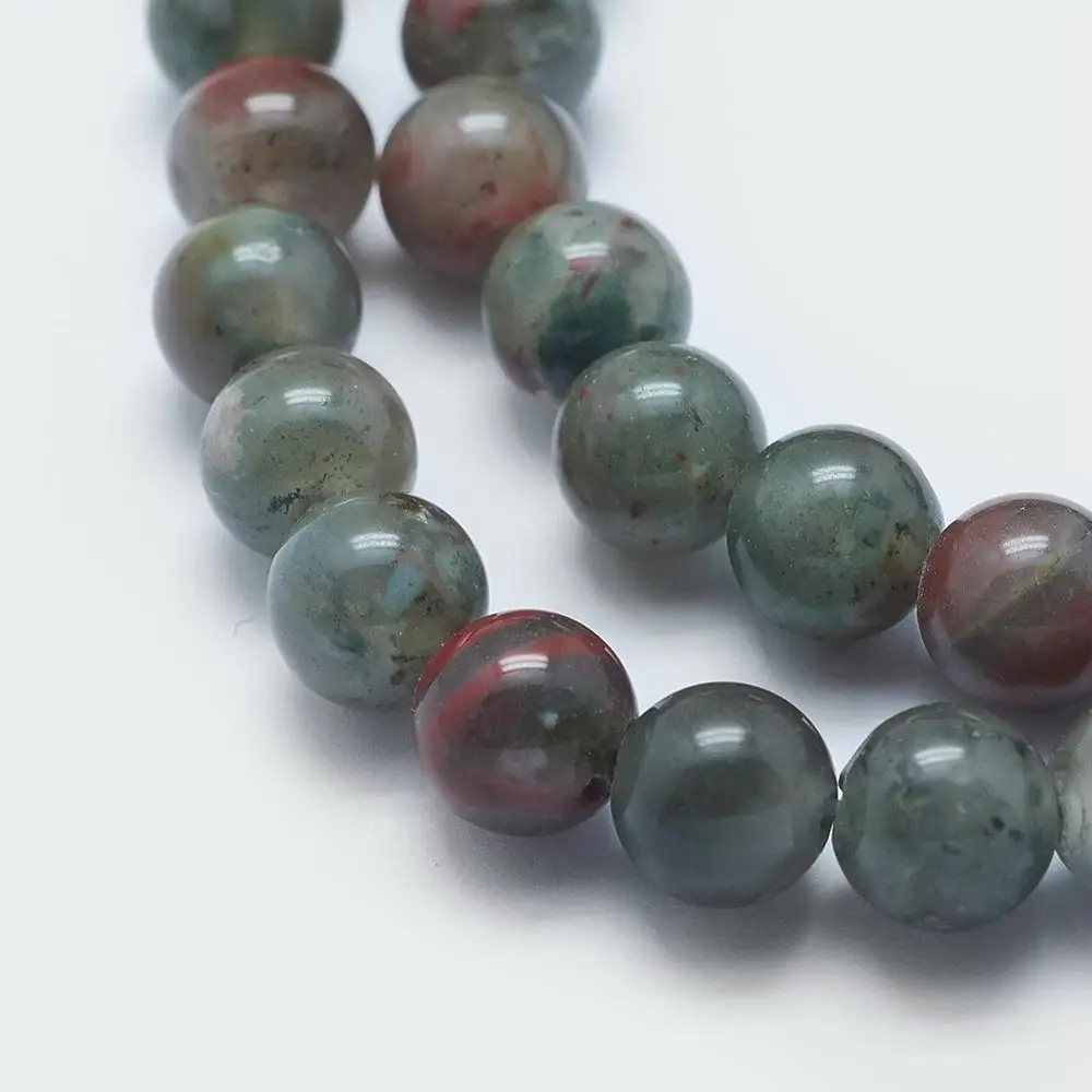 

PandaHall 6mm Natural African Dragon Blood Gemstone Beads