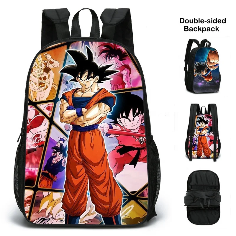 

New Design Custom 3D Print Double Side Primary Students School Bag Large Capacity Kids Children Cool Cartoon Backpack