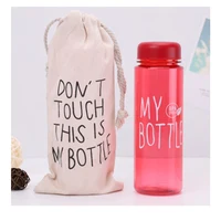 

Korea Hot Sale Plastic Sports water bottle 500ml my bottle Advertising cup creative portable water bottle