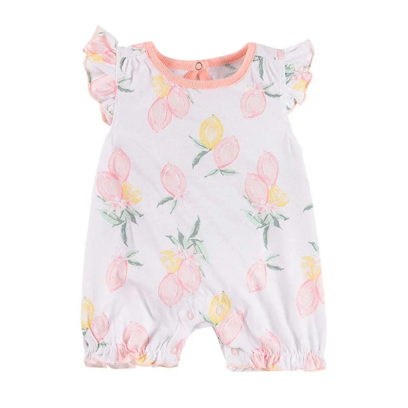 

Peach print summer style baby clothes 6 to 12 Months kids clothing girls, Multi color