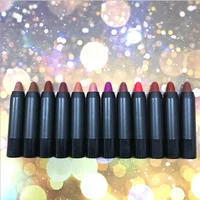 

Private label crayon lipstick 12 colors non drying matte lipstick