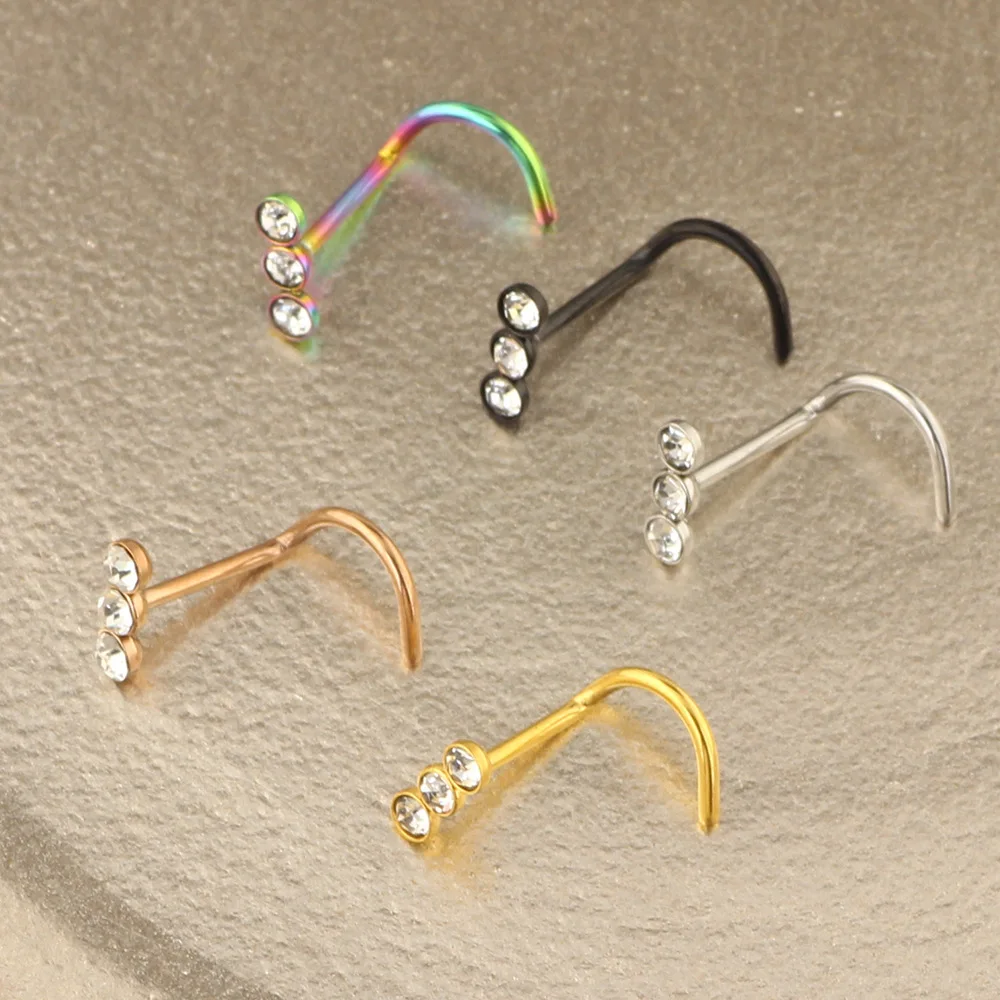 

wholesale stainless steel nose rings jewelry, As pic