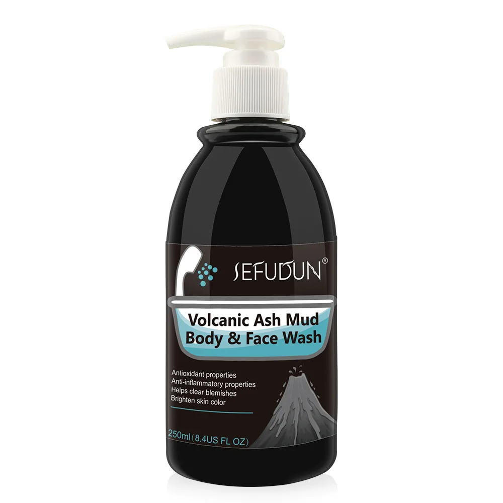 

SEFUDUN Skin Care Body Wash Volcanic Mud Deep Cleansing Whitening Shower Gel 250ml