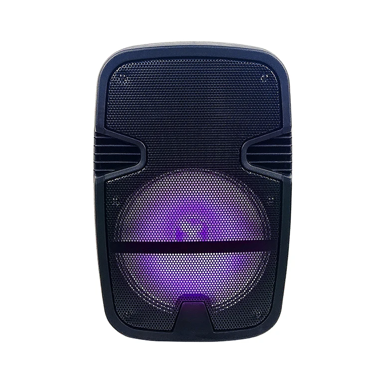 

Manufacturer subwoofer 8 inch HIFI Portable Wireless BT outdoor DJ bass party karaoke trolley speaker, Black