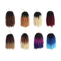 

Belleshow 8' wholesale crochet braid fiber spring twist curly spring curl hair crochet braid spring twist hair