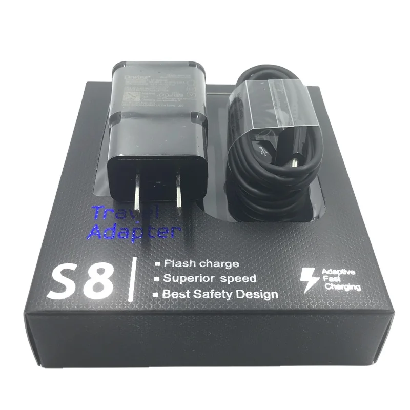 

Factory wholesale S8 USB wall charger with Type C cable for samsung