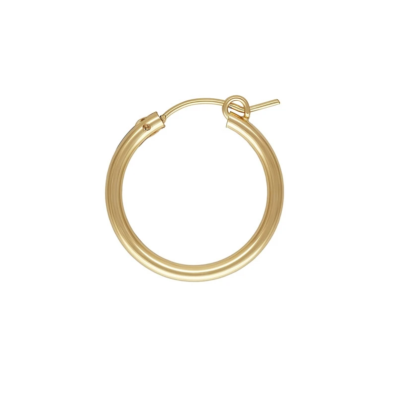 Fashion Genuine 14K Gold Filled Ladies Circle Jewelry Eurwire Hoop Earings 2026 Fashion