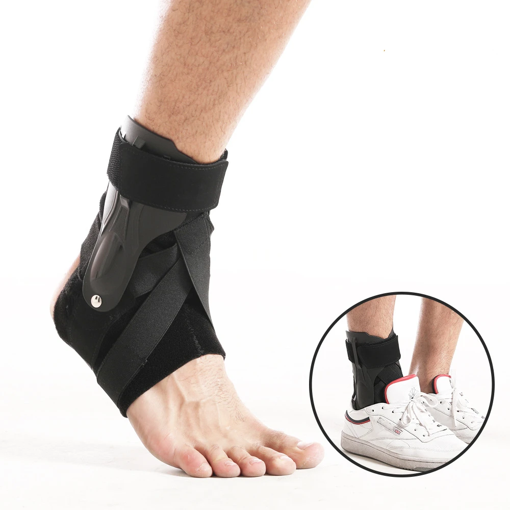 

Sports Men Women Fitness Ankle Support Fixed Strap Protective Ankle Cover Breathable Compression Ankle Support, Black