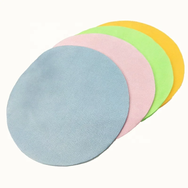 

Wholesale Round Glasses Cloth Sublimation Printing Microfiber Cleaning Cloth, Any pantone color