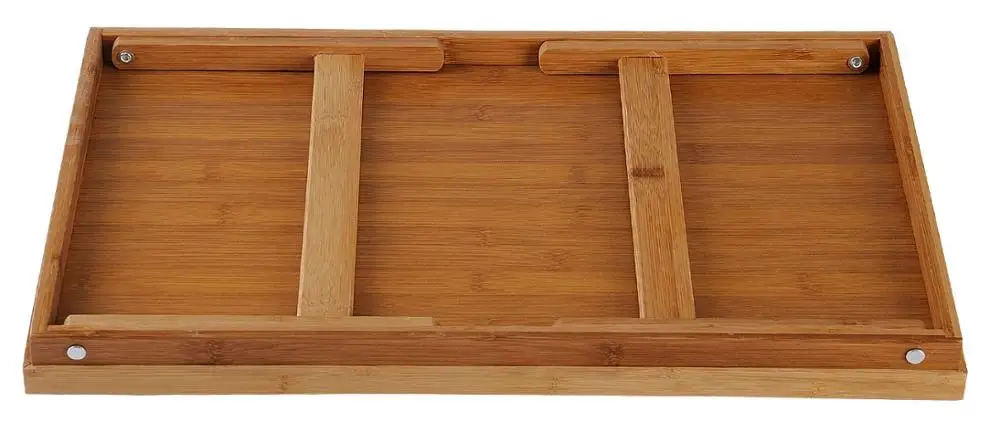 
Bed Tray Table with Folding Leg Serving Breakfast in Bed Use As a TV Table Laptop Computer Tray Snack Tray with Bamboo 
