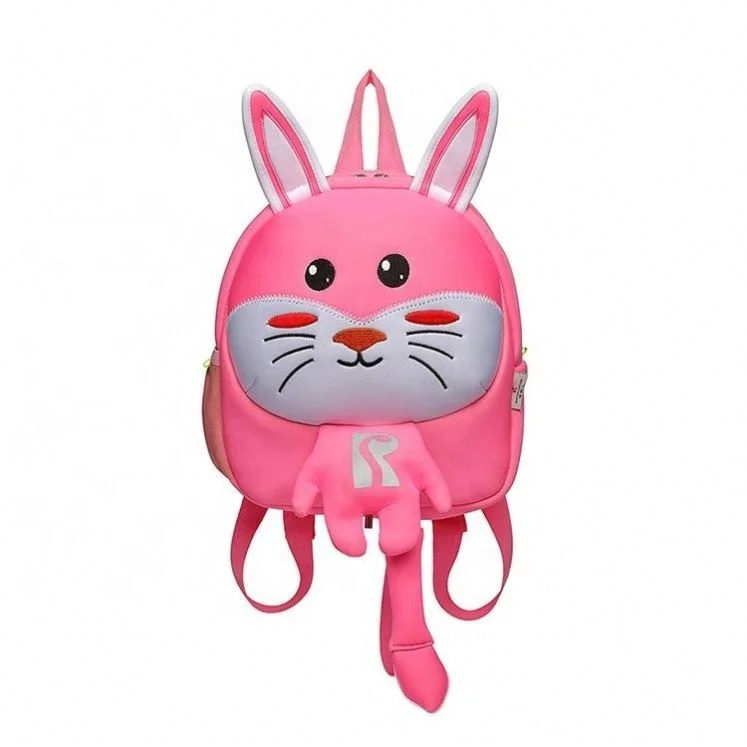 

dropshipping new arrival neoprene Anti lost backpack for kids Children aminals Kindergarten School bags for 1-4 years