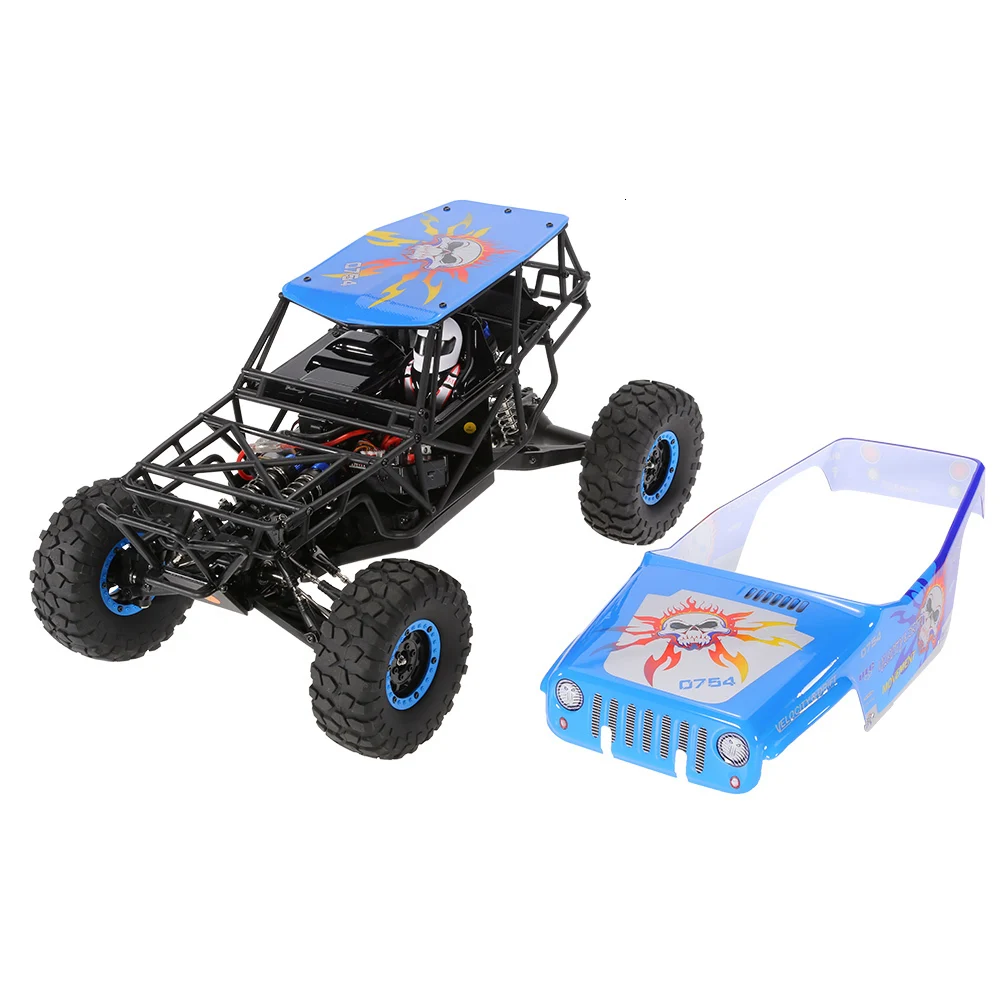 

Chic HOSHI WLtoys 10428-A RC Car 2.4G 1:10 Scale 540 Brushed Motor Remote Control Electric Wild Track Warrior Car Vehicle Toy, Blue/green
