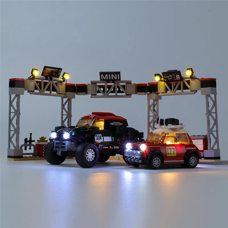 Applicable Legos Building Block Decoration Light 75894 Mini Cooper Rally Off-road Vehicle Building Block LED Lighting Kit