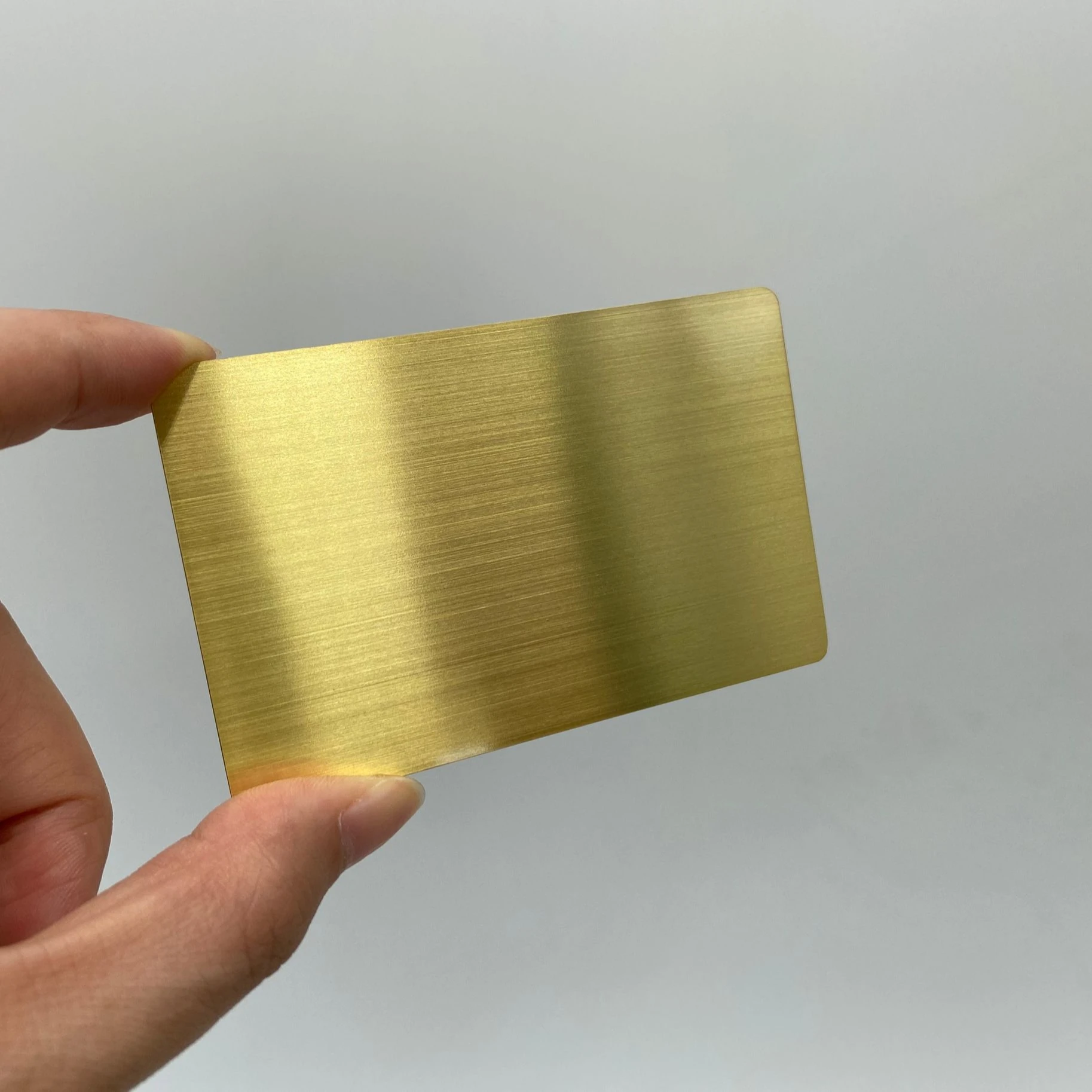 

DU blank steel gold metal cards, Cmyk or pantone