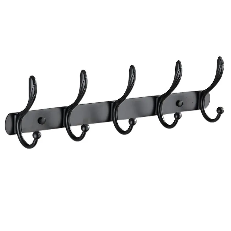 

Metal robe rail rack towel rack 5 Tri hook heavy hook rail, wall-mounted coat hook
