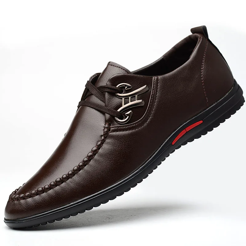 

Latest Design Custom Rubber Sole Comfortable Loafer Shoes Men Formal Leather Shoes