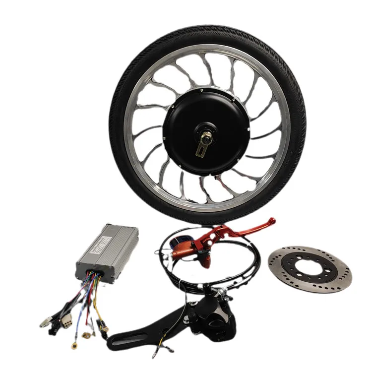

DGWZ 20inch 48v60v1000w brushless gearless hub motor electric bicycle conversion kit with Hydraulic disc brake system, Black