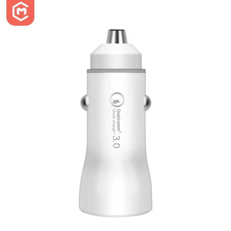 

PD 18W Type C Usb C 2-port Usb phone QC 3.0 car Phone charger, Black/white