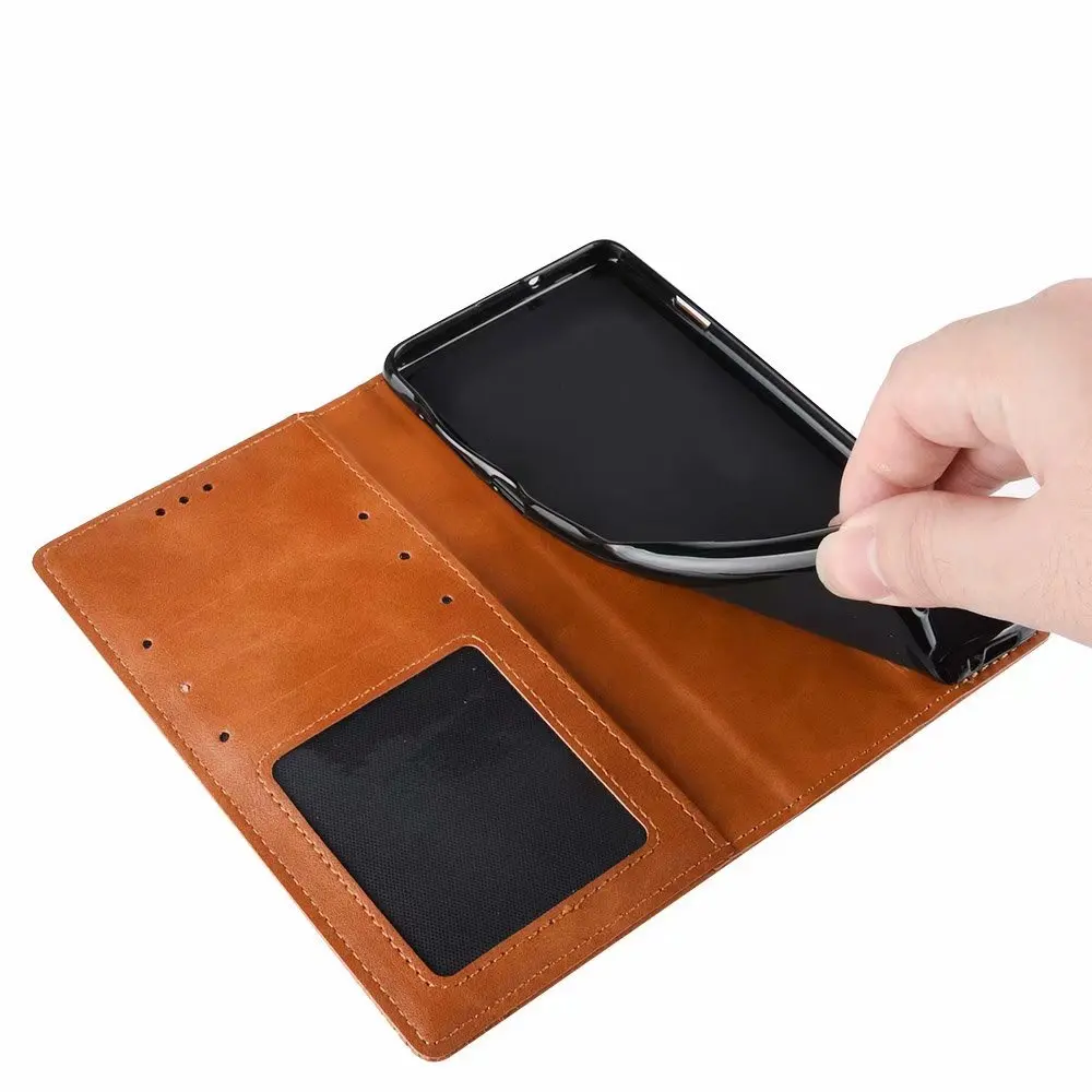 

Retro Flip Wallet Leather Case Cover For Nubia Red Magic 5G, As pictures