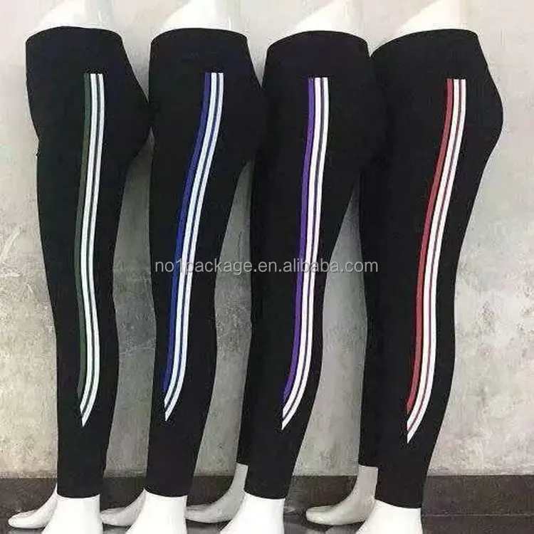 

1.25 Dollar Model YH-NK011 Size Free Soft Elastic Opaque Tummy Control Black Color Mix Prints leggings fitness