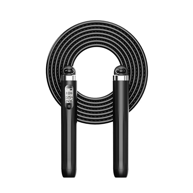

Free sample J-style 2023 smart bluetooth connection beaded heavy weighted jump rope