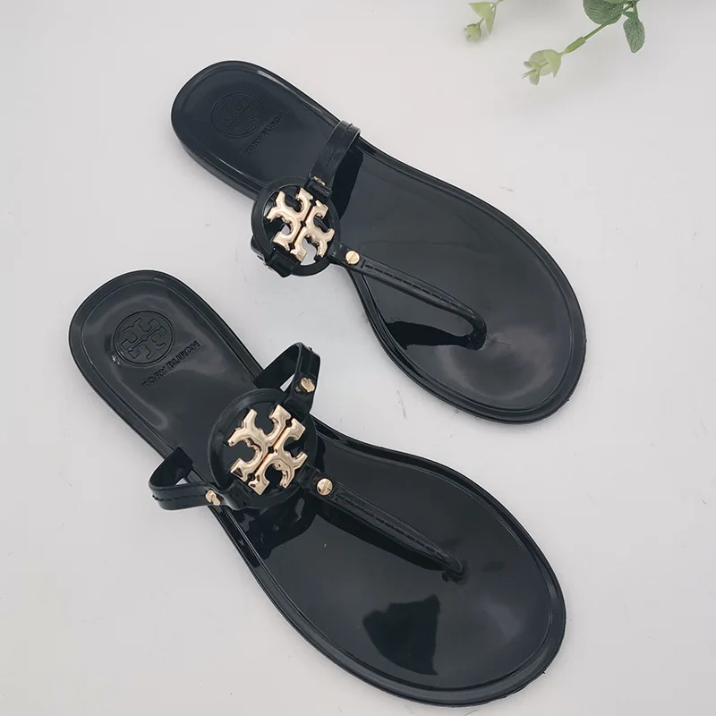 

Newest Fashion Summer Beach TB Slippers Flip-Flops Jelly Sandals For TB Jelly Women Sandals, Picture