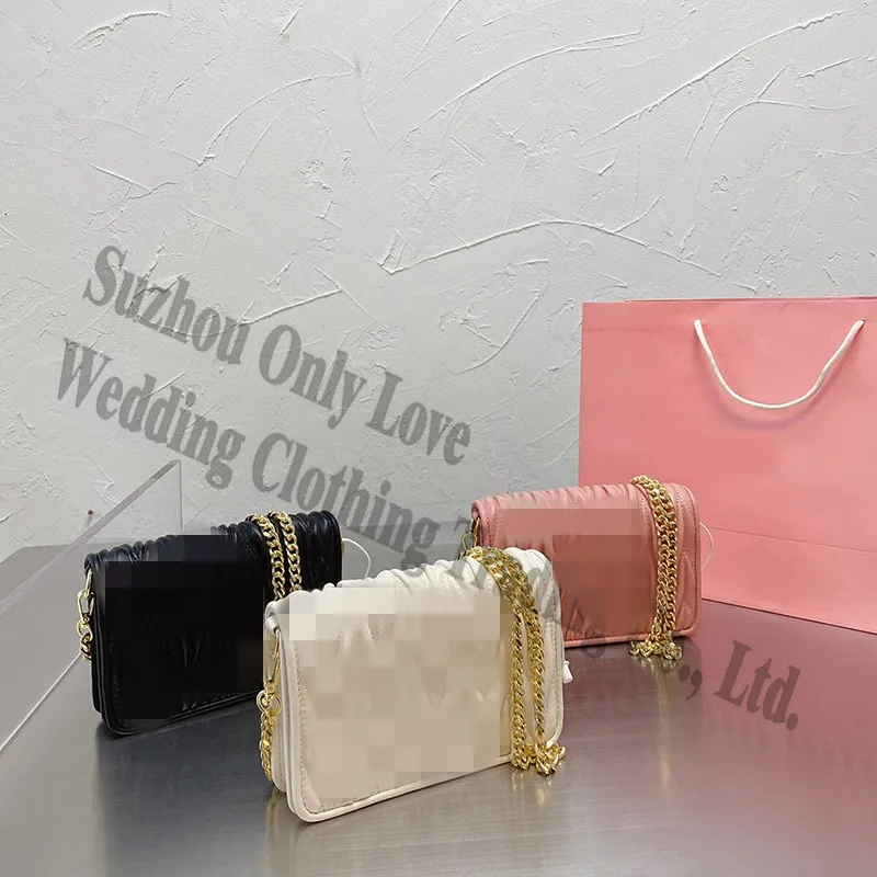 

2021 New Women Flap Real Leather Thread Black Chain bags women handbags ladies shoulder Phone Hand bag