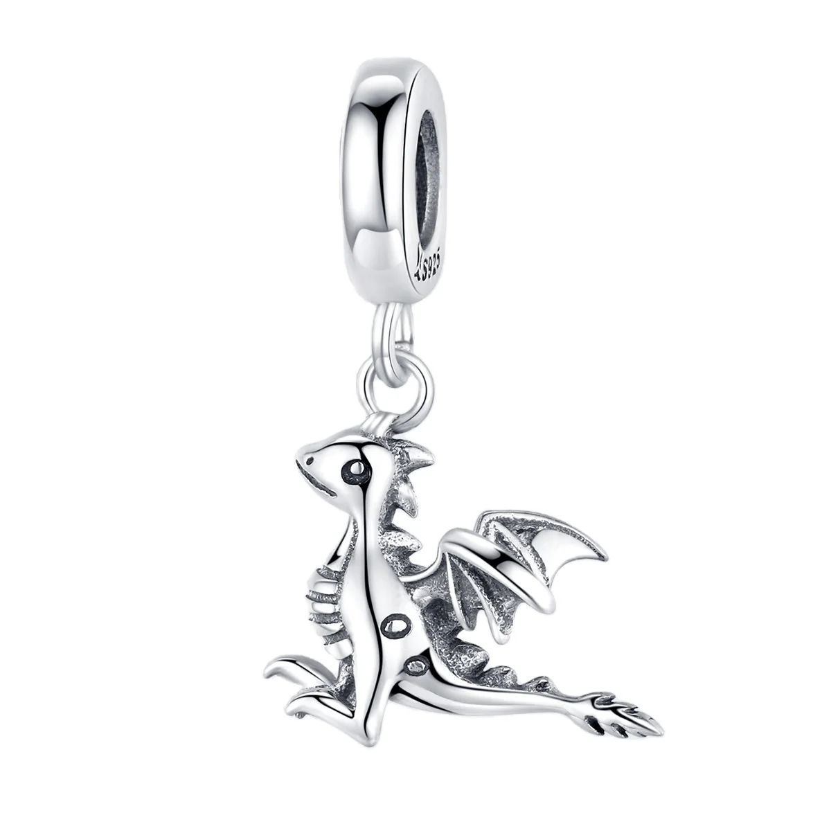 

2020 New 925 Sterling Silver 3d Dinosaur Pendant Dragon Jewelry Making Charms Custom