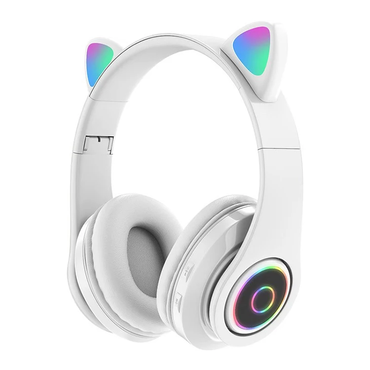 

Custom Logo Cartoon Cat Ear Girls Wireless Headphone Headset Original TWS Earbuds Audifonos Y Auriculares Inalambricos For Kids