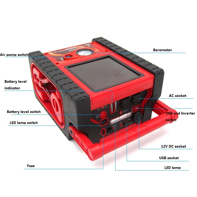 Plastic mini car jump starter with great price