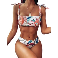 

2020 Summer Beach Sport Swimwear Split Two Piece Set Women Bikini