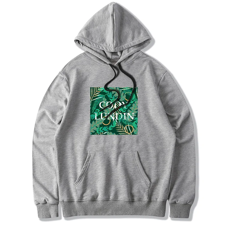 OEM pullover customised sweatshirt custom logo print 100% cotton men hoodies