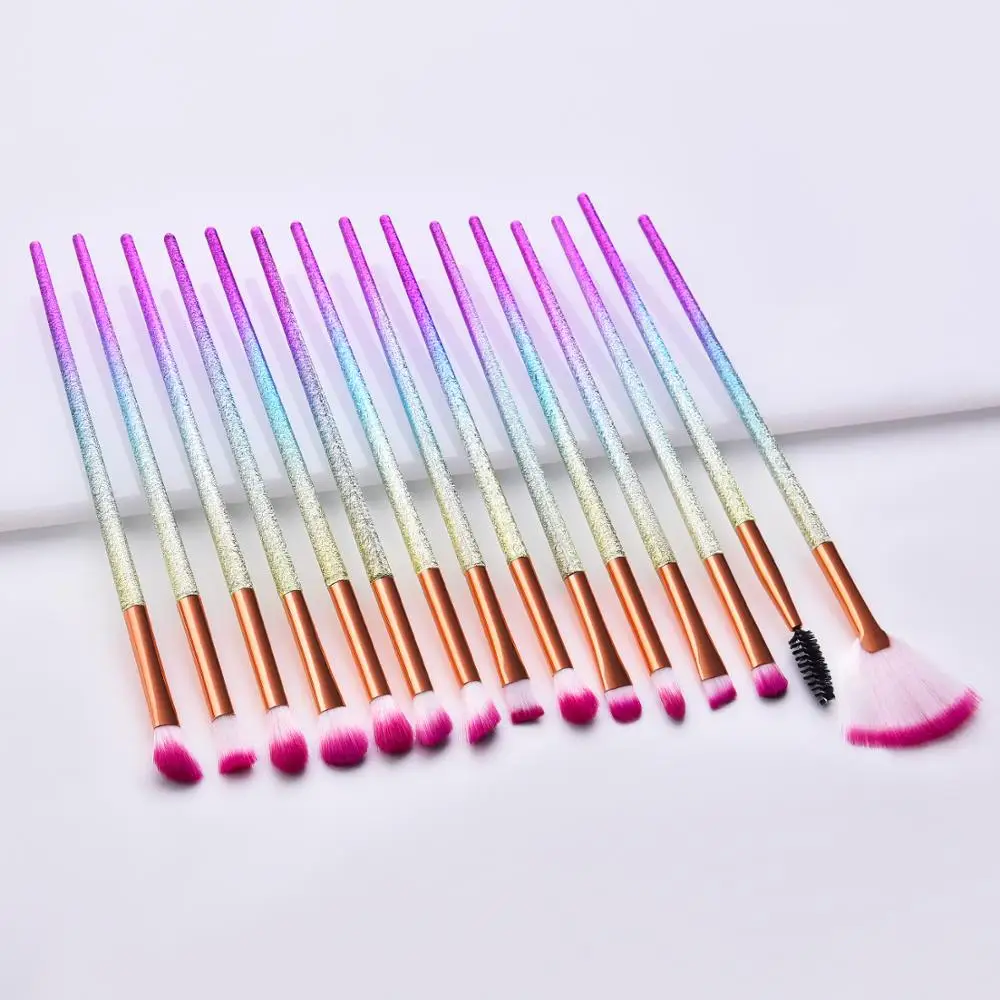 
wholesale colorful cheap cosmetic packaging private label/logo make up brush cosmetic packing face blush makeup brushes 