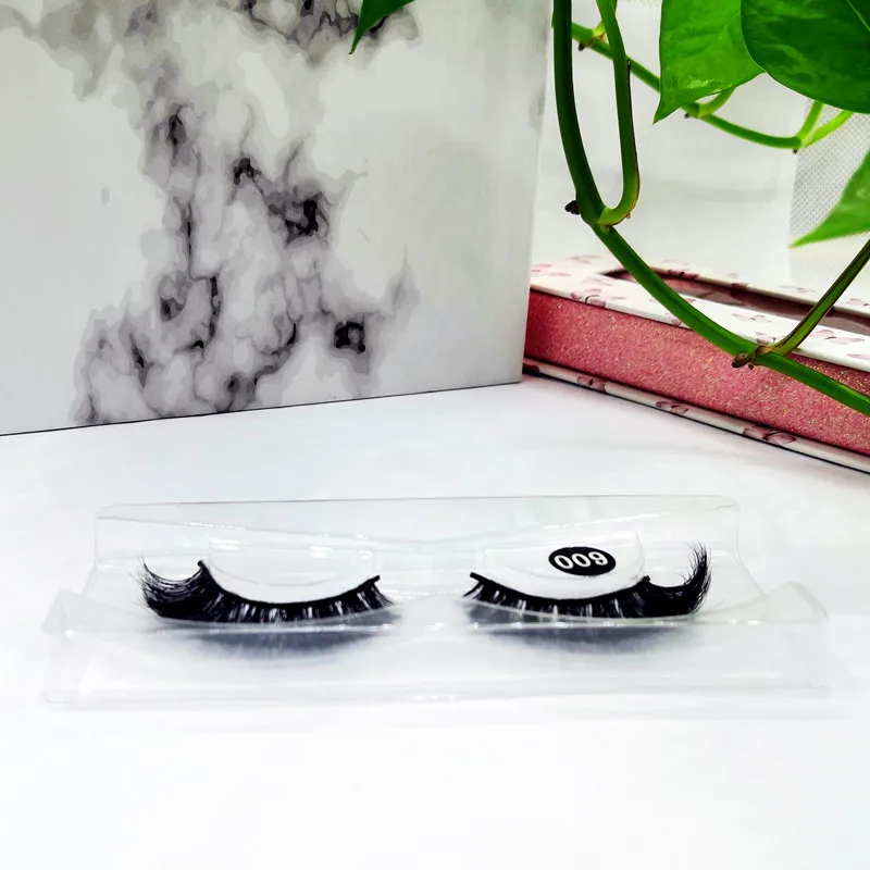 

LL009 custom false eyelash real mink fur 14mm short curly wink winged lash extensions with private label, Natural black